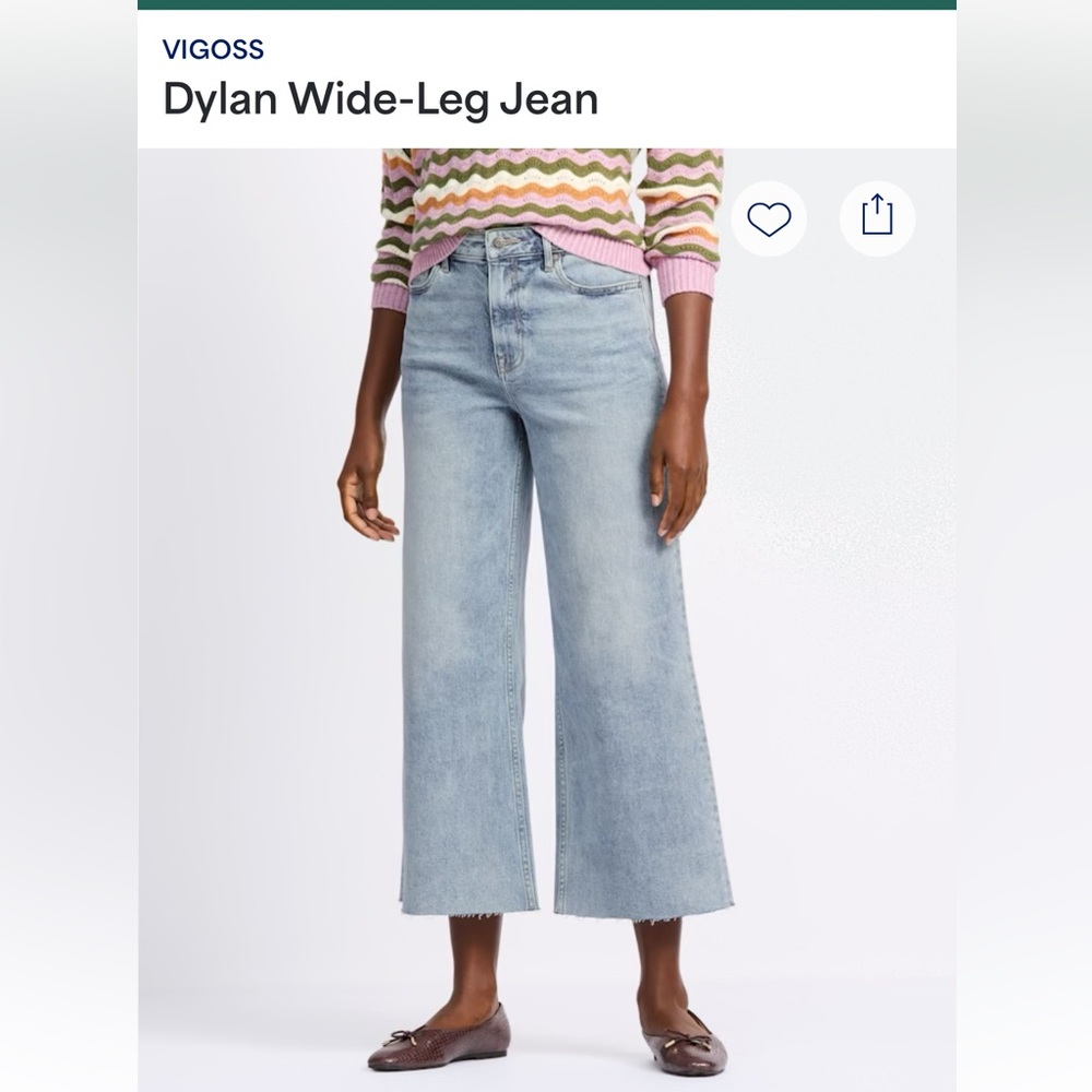 Vigoss Light Blue Wide Leg Jeans - Picture 2 of 5